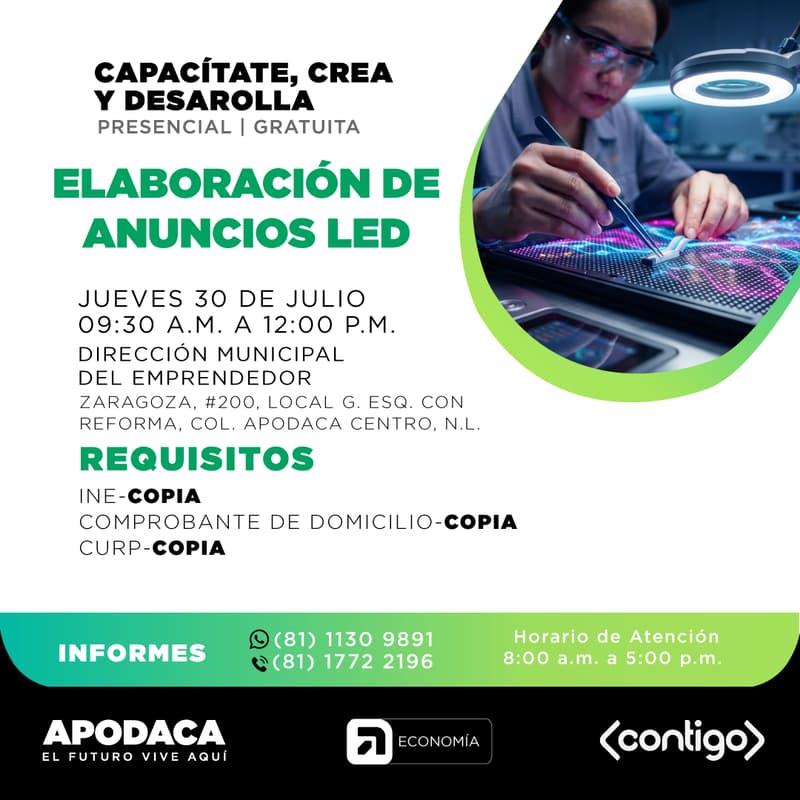Cover Image for CURSO DE ELABORACIÓN DE ANUNCIOS LED (PRESENCIAL)