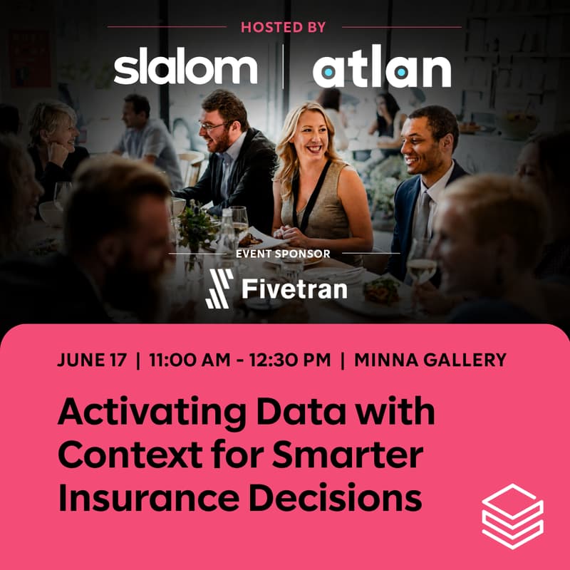 Cover Image for Activating Data with Context for Smarter Insurance Decisions | Lunch & Panel