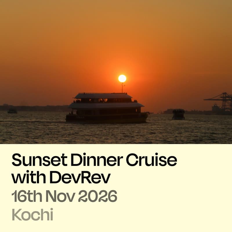 Cover Image for Sunset Dinner Cruise with DevRev