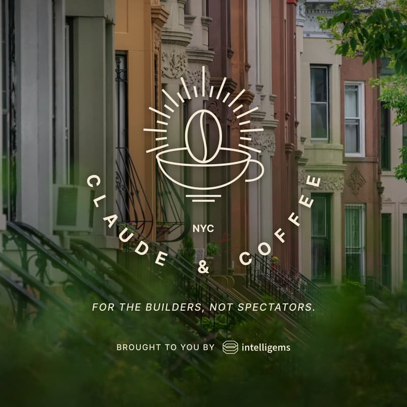 Cover Image for Claude & Coffee NYC. For the builders, not spectators.