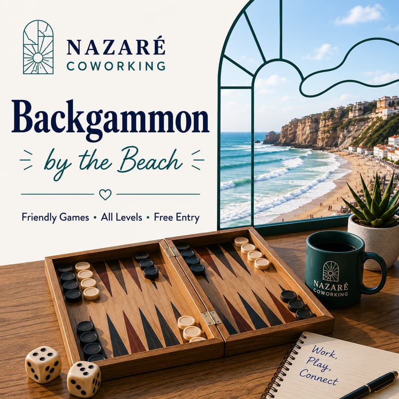 Cover Image for Backgammon by the Beach @ Nazare Coworking