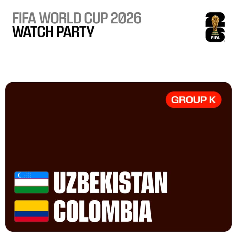 Cover Image for Colombia vs. Uzbekistan: Founders Watch Party