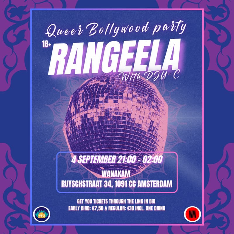 Cover Image for Rangeela - Queer Bollywood party