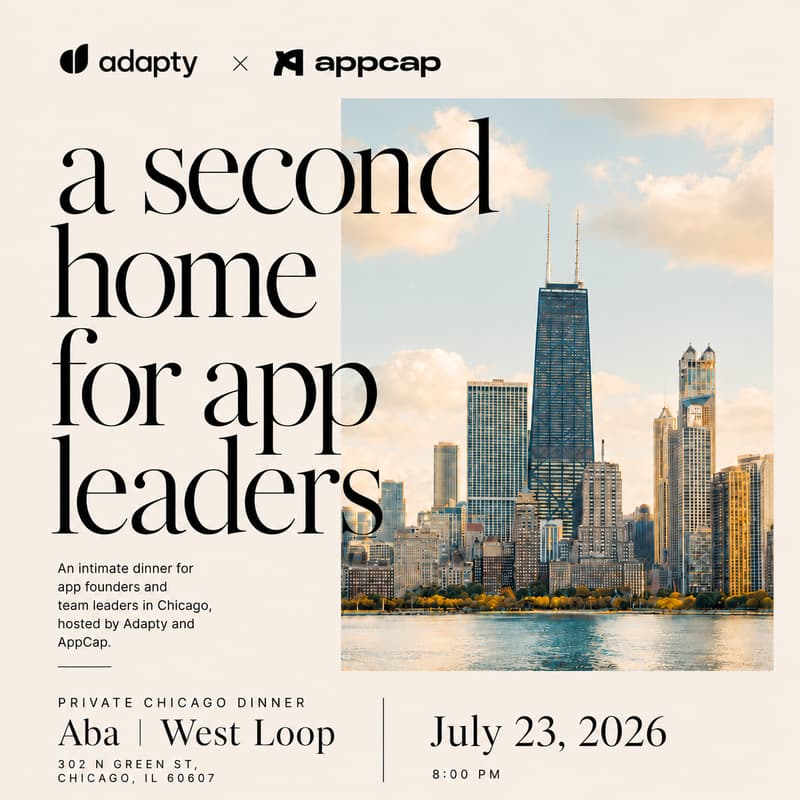 Cover Image for Adapty x AppCap: Private Chicago Dinner