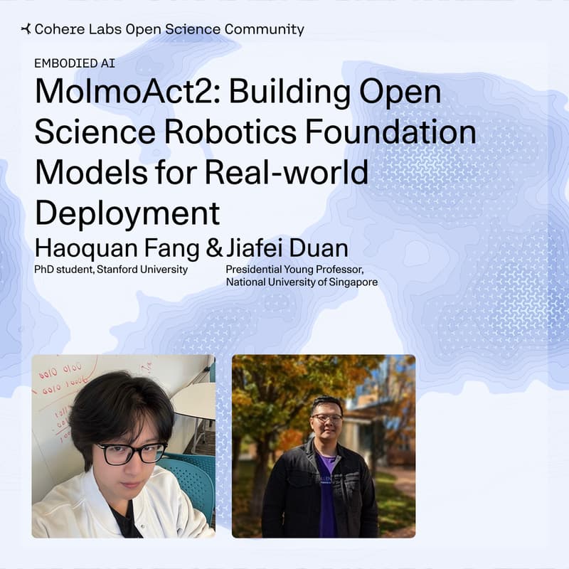 Cover Image for MolmoAct2: Building Open Science Robotics Foundation Models for Real-world Deployment