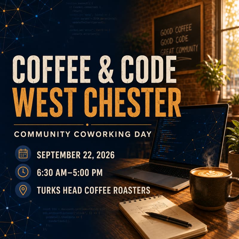 Cover Image for Coffee & Code West Chester: Community Coworking Day