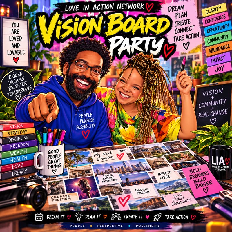 Cover Image for Love In Action Network Vision Board Party