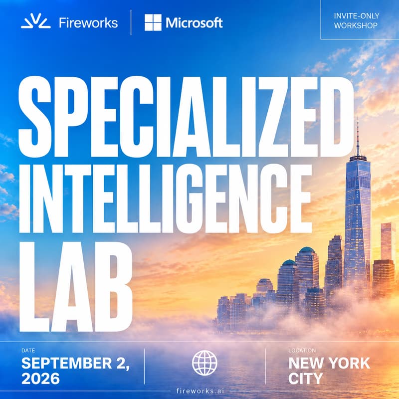 Cover Image for Train Custom Models with Fireworks & Microsoft + NYC Happy Hour ⭐