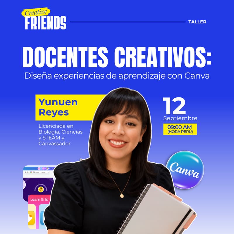 Cover Image for Docentes creativos: diseña experiencias de aprendizaje con Canva