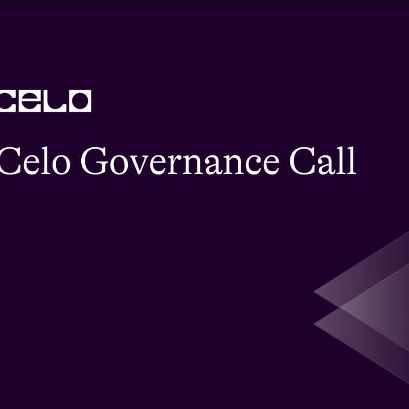Cover Image for Celo Governance Call #91 | Jun 18th, 2026