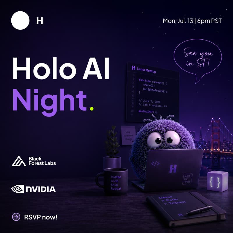 Cover Image for Holo AI Night w/ NVIDIA & Black Forest Labs