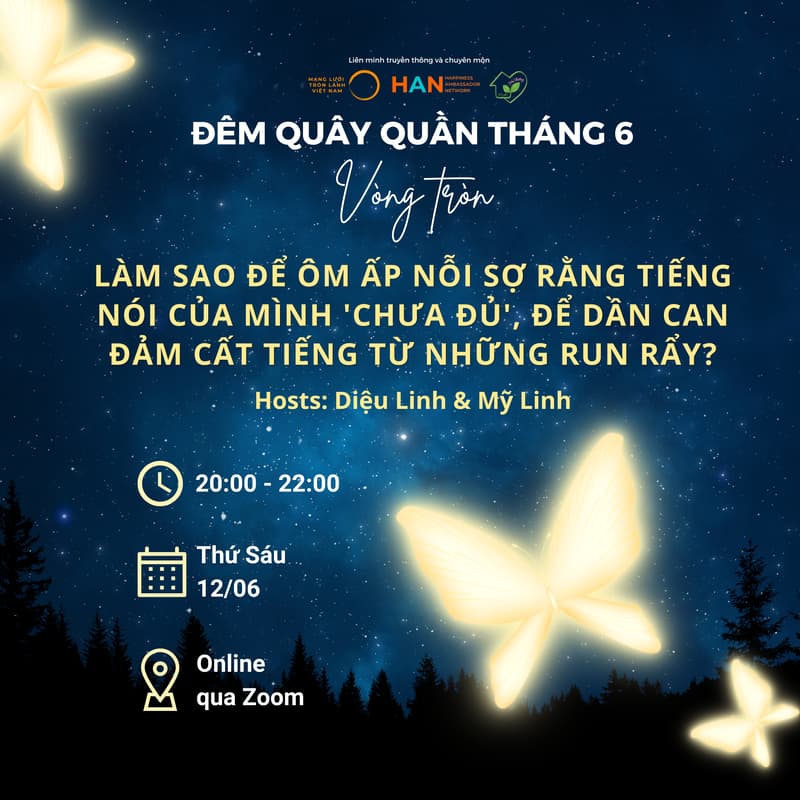 Cover Image for [Nights of Circles] Làm sao để ôm ấp nỗi sợ rằng tiếng nói của mình 'chưa đủ', để dần can đảm cất tiếng từ những run rẩy?