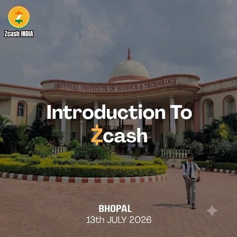 Cover Image for Introduction to Zcash : Bhopal Edition