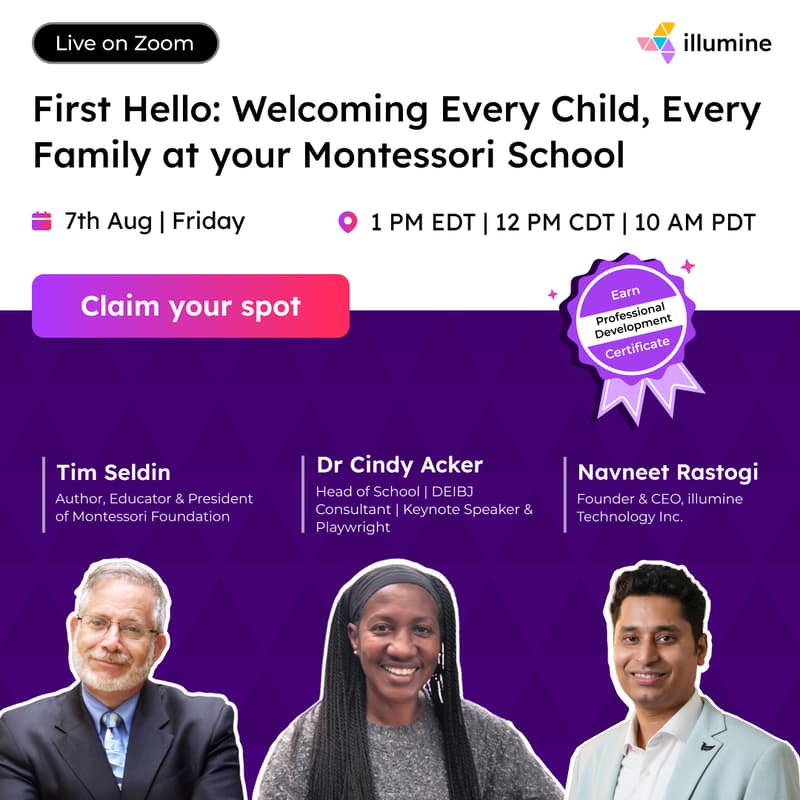Cover Image for The First Hello: Welcoming Every Child, Every Family At Your Montessori School
