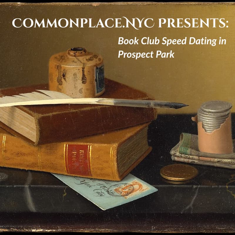 Cover Image for Commonplace.NYC Presents: Book Club Speed Dating in Prospect Park