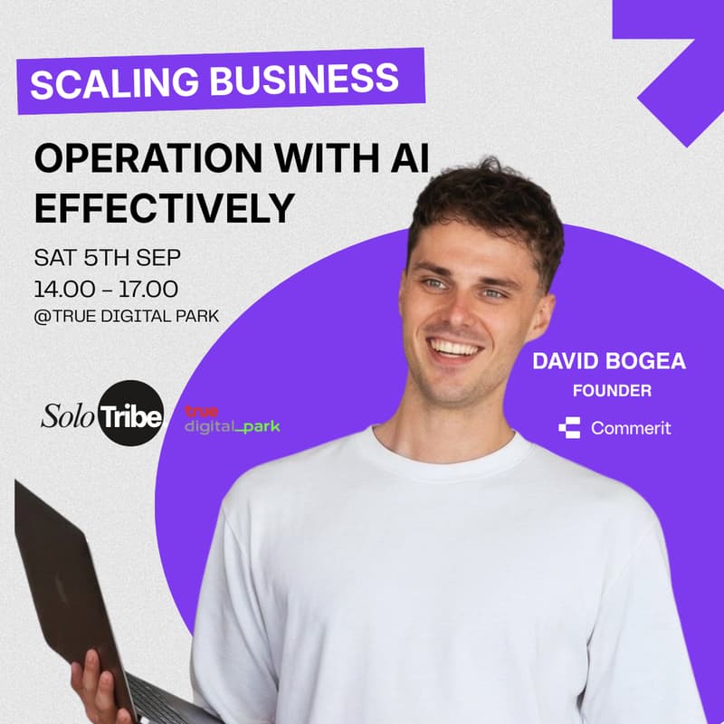 Cover Image for [Find your tribe] How to Scale business operations with AI Effectively by David Bogea - Founder Commerit