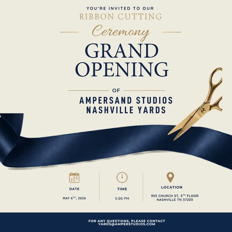 Cover Image for Grand Opening Ampersand Studios Nashville Yards