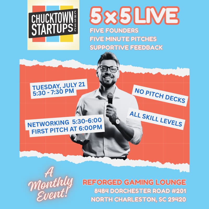 Cover Image for Chucktown Startups 5x5 LIVE