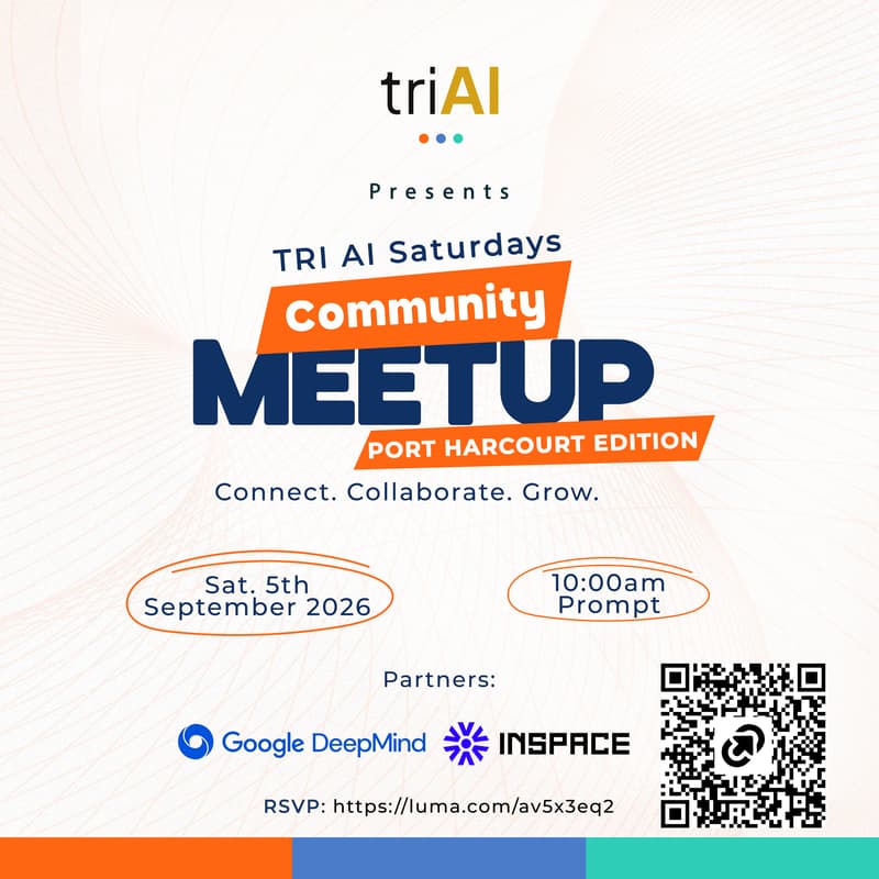 Cover Image for TRI AI Saturdays Community Meetup (Port Harcourt Edition)