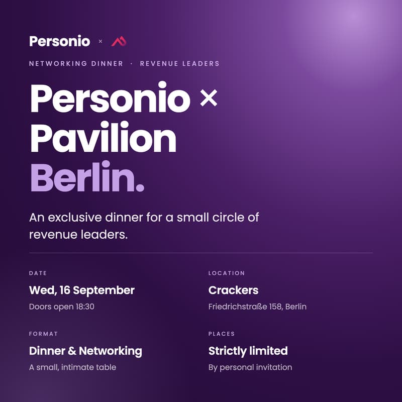Cover Image for Revenue Leaders Personio X Pavilion
