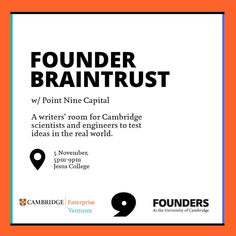 Cover Image for Founder Braintrust (w/ Point Nine Capital)