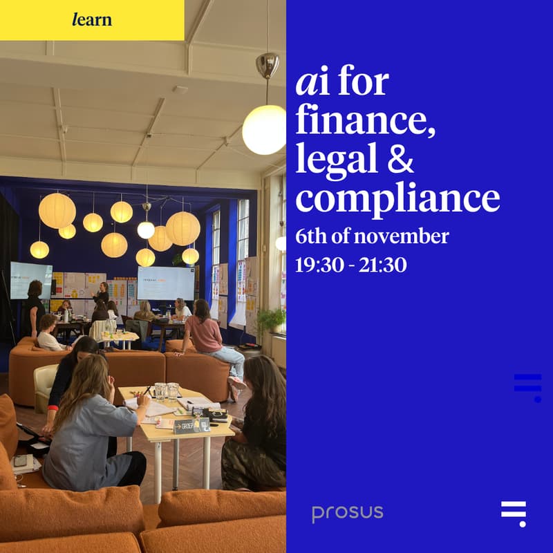 Cover Image for AI Night 5: Finance, Legal & Compliance