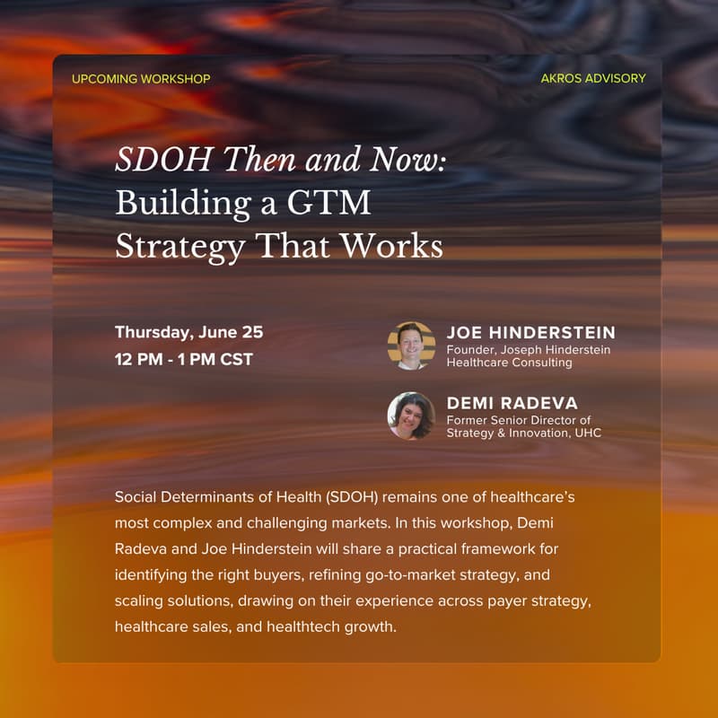 Cover Image for SDOH Then and Now: Building a GTM Strategy That Works