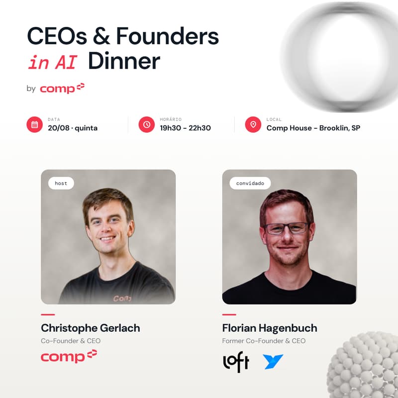 Cover Image for CEOs & Founders Dinner | Florian Hagenbuch (Canary) | 20 de Agosto