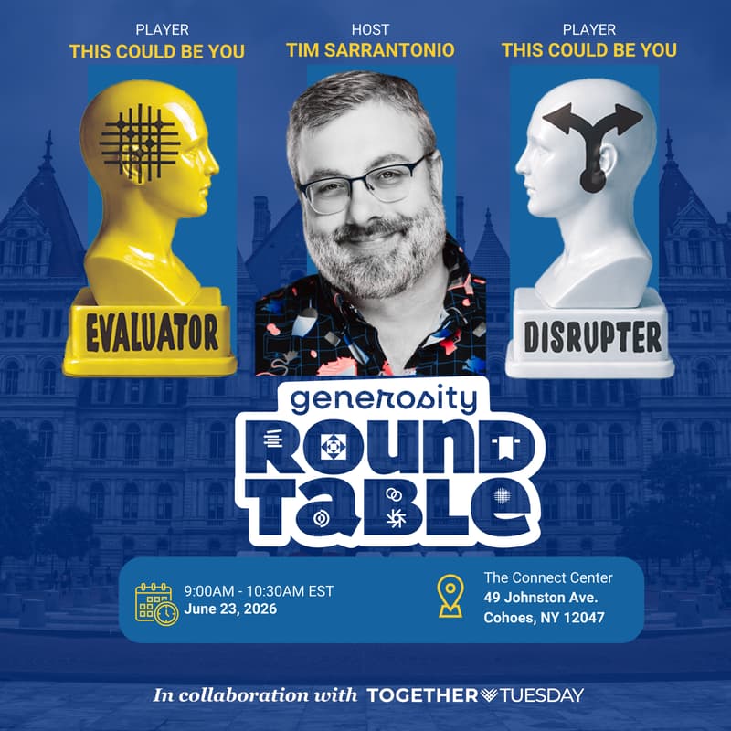 Cover Image for The Generosity Roundtable: Capital Region TogetherTuesday Edition