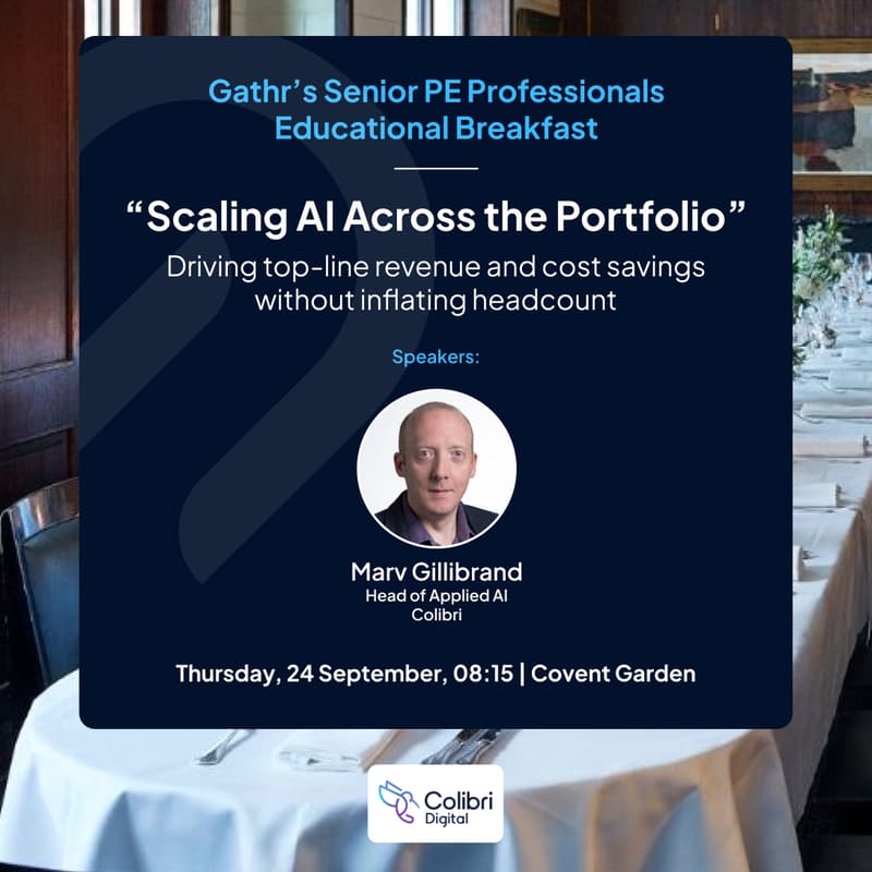 Cover Image for Senior PE Breakfast: Scaling AI Across the Portfolio