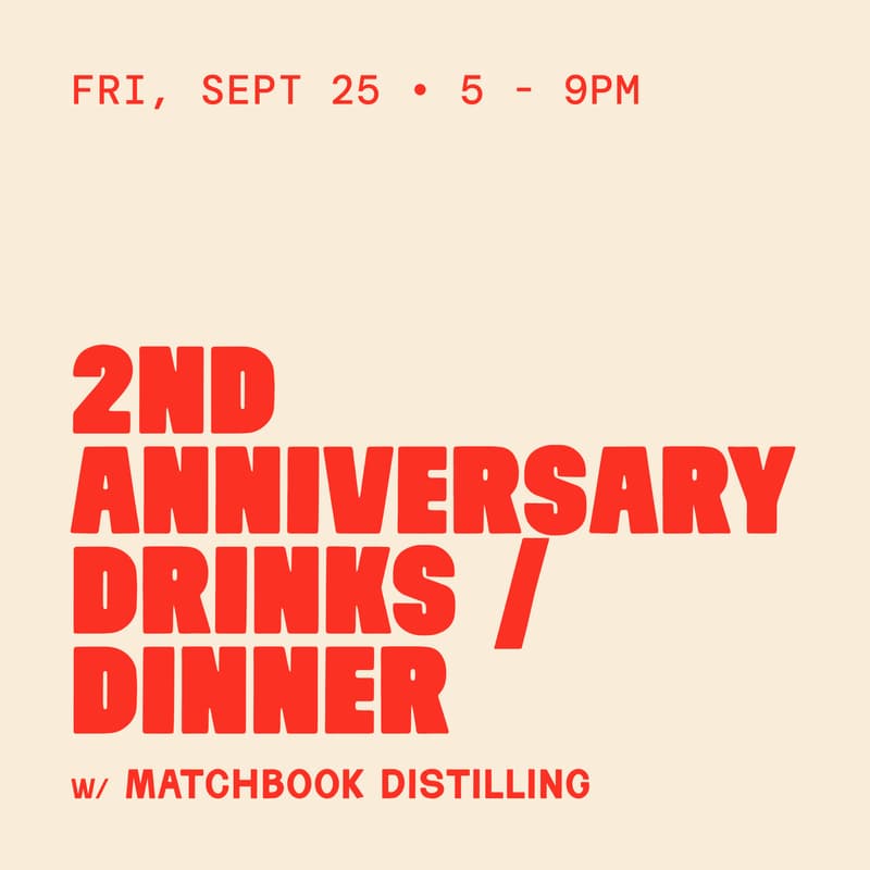 Cover Image for 2nd Anniversary Drinks / Dinner