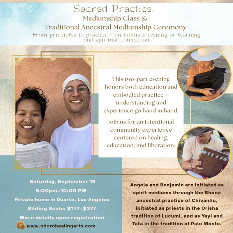 Cover Image for Sacred Practice: Mediumship Class & Traditional Ancestral Ceremony