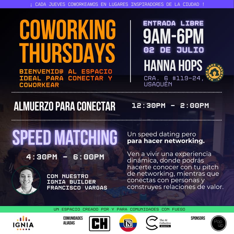 Cover Image for Coworking Thursdays - 02 de Julio