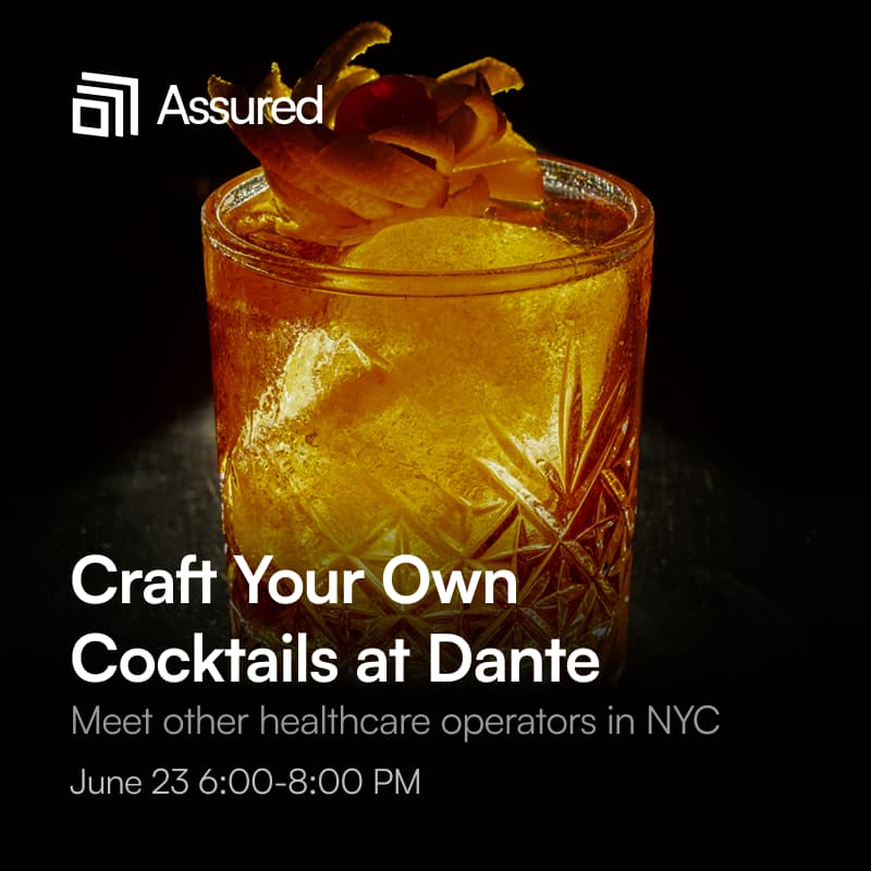 Cover Image for Craft Your Own Cocktails & Meet Other Healthcare Operators at Dante