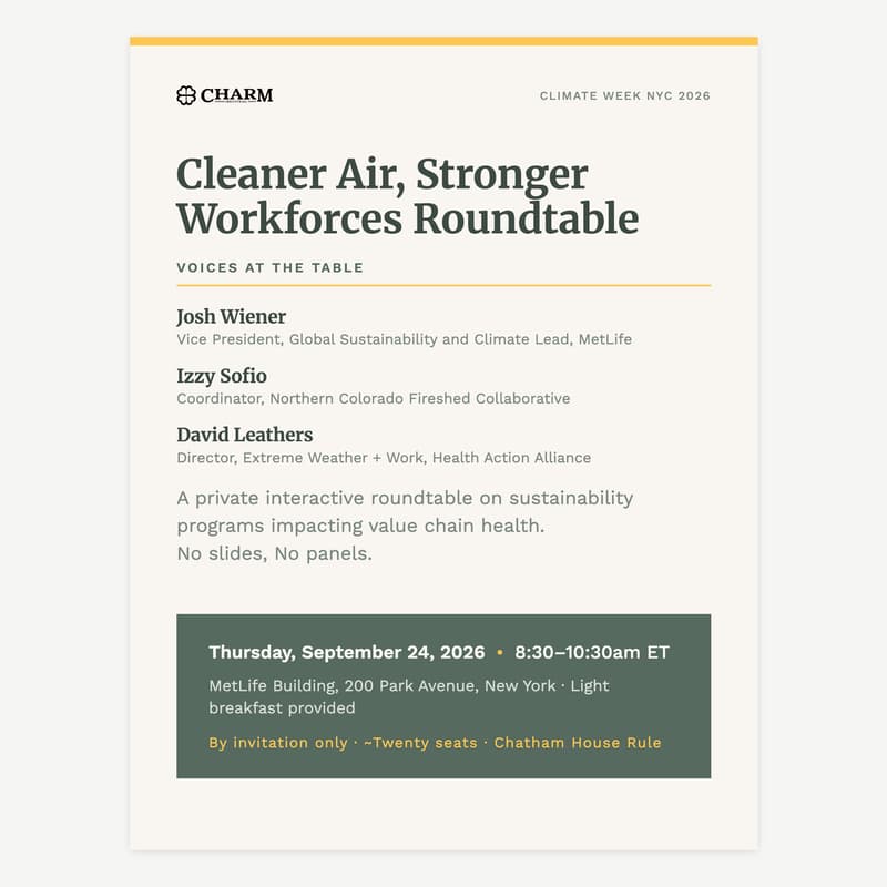 Cover Image for Wildfires, Air Quality, and Workforce Health with MetLife