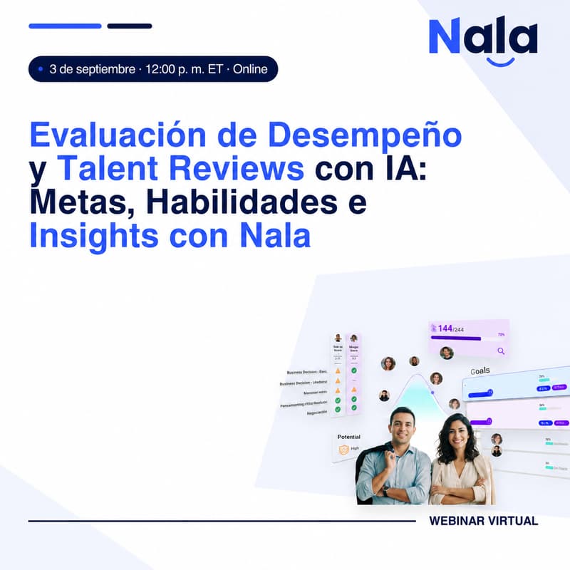 Cover Image for Evaluación de Desempeño y Talent Reviews con IA: Metas, Habilidades e Insights con Nala