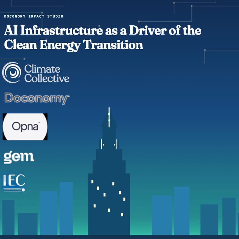 Cover Image for AI Infrastructure as a driver of the Clean Energy Transition | Doconomy Impact Studio