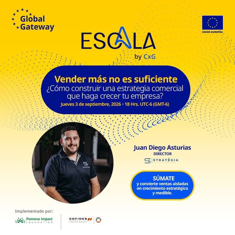 Cover Image for Webinar: Vender más no es suficiente - ¿cómo construir una estrategia comercial que haga crecer tu empresa?