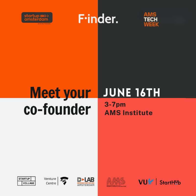Cover Image for Finder: Meet your Co-founder - Startup Career Event Amsterdam