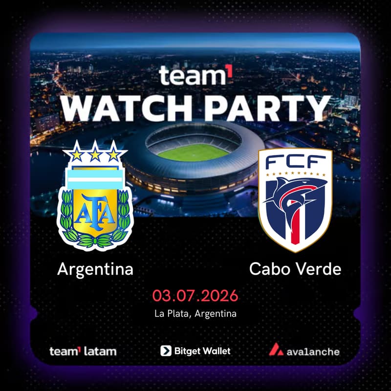 Cover Image for Team1 Watch Party x CLP🔺 Argentina vs Cabo Verde