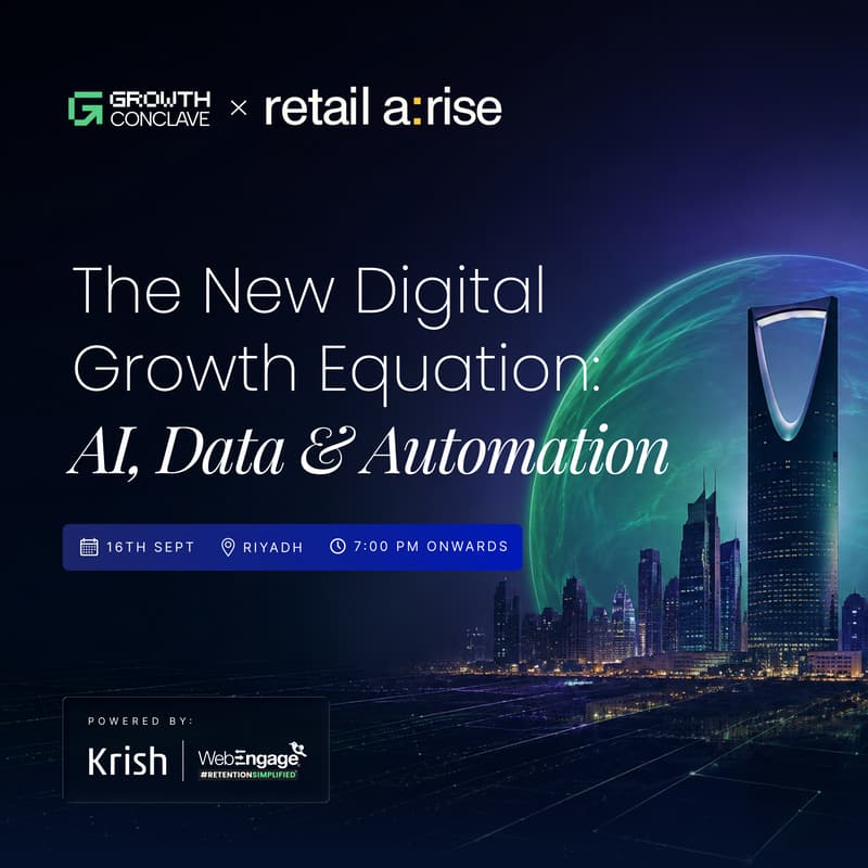 Cover Image for The New Digital Growth Equation: AI, Data & Automation | Krish Technolabs x WebEngage | Riyadh