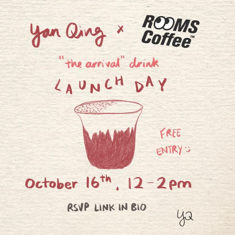 Cover Image for "the arrival" Drink Launch: hosted by Yan Qing & Rooms Coffee (Toronto)