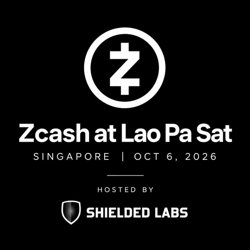 Cover Image for Zcash in Singapore - Hosted By Shielded Labs