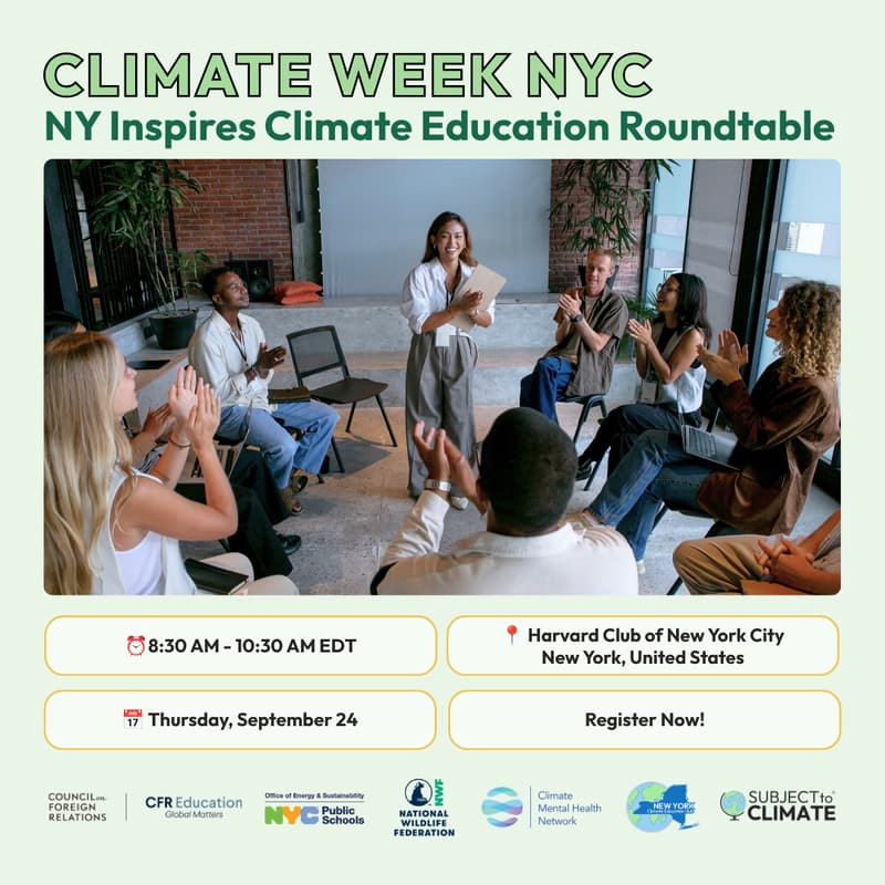Cover Image for NY Inspires Climate Education Roundtable