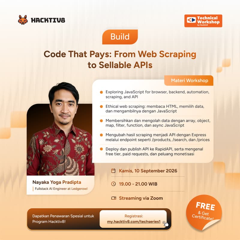 Cover Image for Code That Pays: From Web Scraping to Sellable APIs