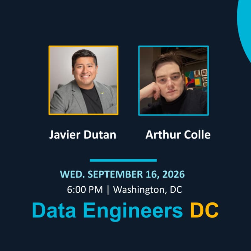 Cover Image for Data Engineers D.C. Presents: Applied Data Engineering in the Startup World