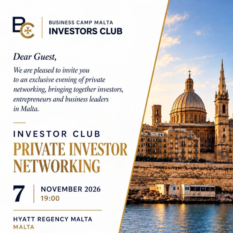 Cover Image for Business Camp Malta Investor Club
