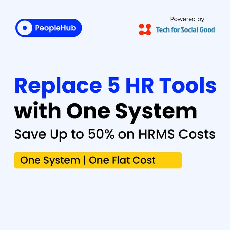 Cover Image for Replace 5 HR Tools with One System - Save Up to 50% on HRMS Costs