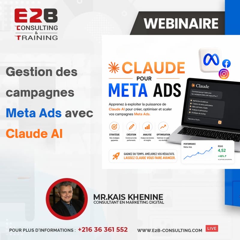 Cover Image for Webinaire : Gestion des campagnes Meta Ads avec Claude AI