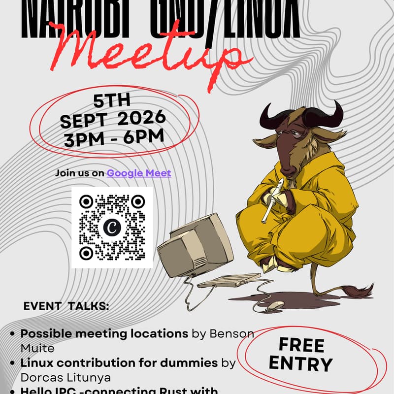 Cover Image for Nairobi GNU/Linux User Group - Sept Meetup